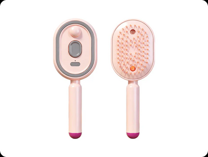 3-in-1 Electric Mist Detangling Brush for Frizz & Scalp Massage