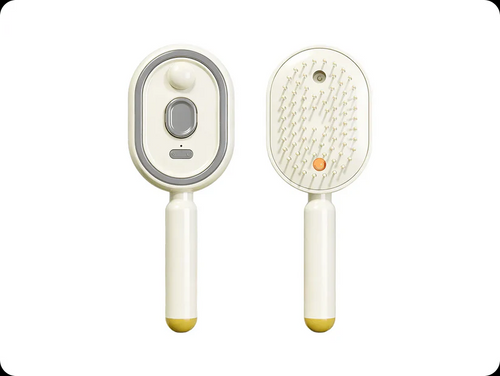 3-in-1 Electric Mist Detangling Brush for Frizz & Scalp Massage